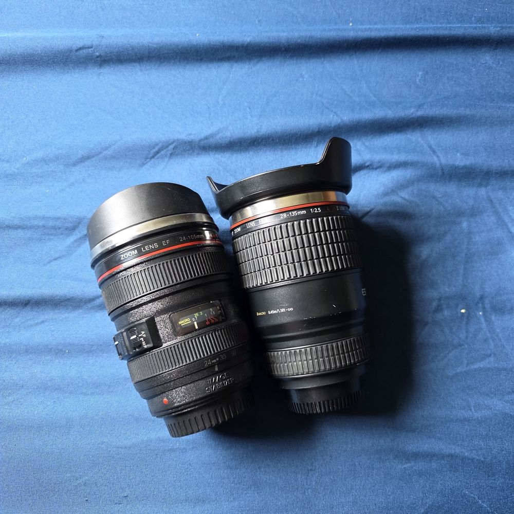 Canon Black and Red Lens Set